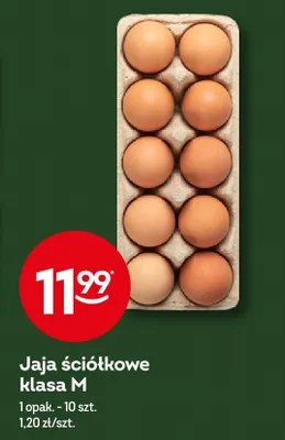 Jaja ściółkowe klasa M promocja w Żabka