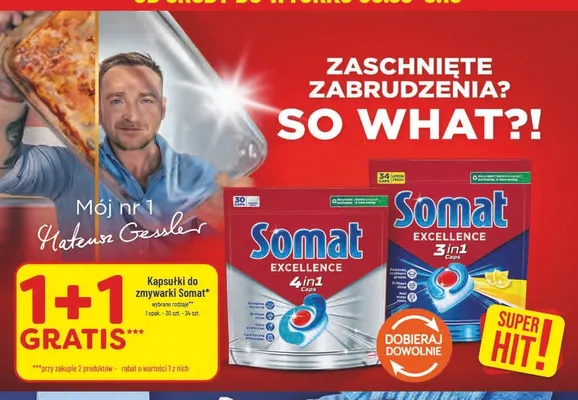 Kapsułki do zmywarki Somat Excellence 3in1 Lemon Fresh promocja w POLOmarket