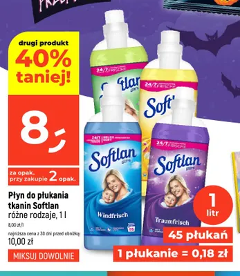 Płyn do płukania tkanin Softlan promocja w Dealz