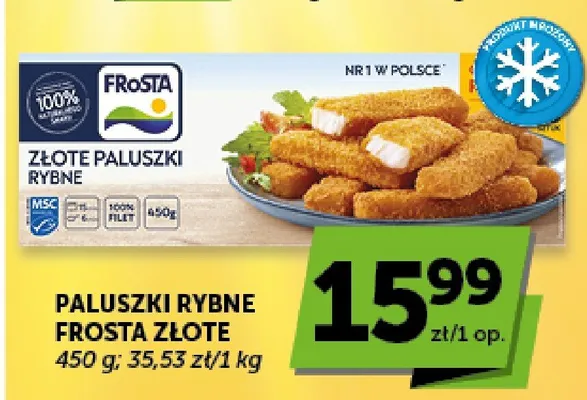 Paluszki rybne Frosta Złote promocja w Euro Sklep