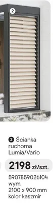 Ścianka ruchoma Lumia/Vario kaszmir promocja w Castorama