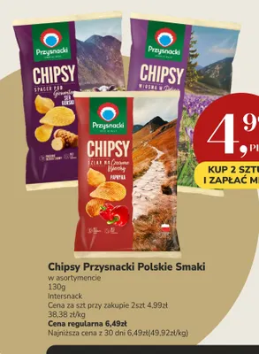 Chipsy Przysnacki Polskie Smaki ser górski promocja w Market Point