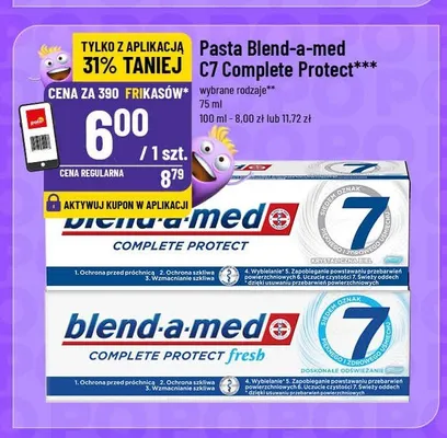Pasta do zębów Blend-a-med Complete Protect Fresh promocja w POLOmarket