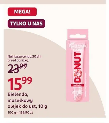 Masełkowy olejek do ust Bielenda promocja w Rossmann