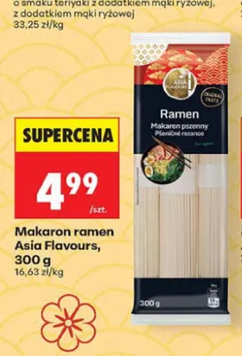 Makaron ramen Asia Flavours promocja w Biedronka
