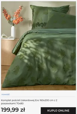 Komplet pościeli żakardowej Ero 160x200 cm z 2 poszewkami 70x80 home & you promocja w home&you