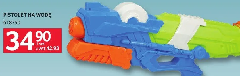 Pistolet na wodę promocja w Selgros