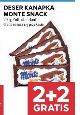 Deser kanapka monte snack promocja w Stokrotka