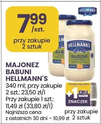 Majonez babuni Hellmann's promocja w Stokrotka