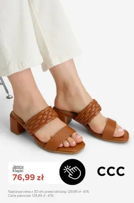Klapki Jenny promocja w CCC