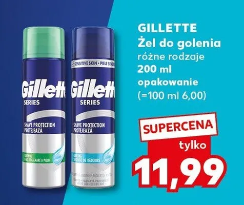 Żel do golenia różne rodzaje promocja w Kaufland