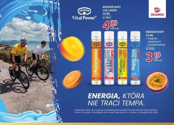 Suplement diety Krüger Shot Magnez Stres Forte promocja w Selgros