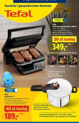 Grill kontaktowy OptiGrill, 2000 W promocja w Lidl
