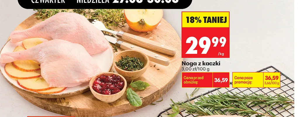 Noga z kaczki promocja w Biedronka