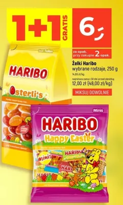 Żelki wybrane rodzaje promocja w Dealz