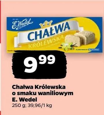 Chałwa Królewska o smaku waniliowym promocja w Netto