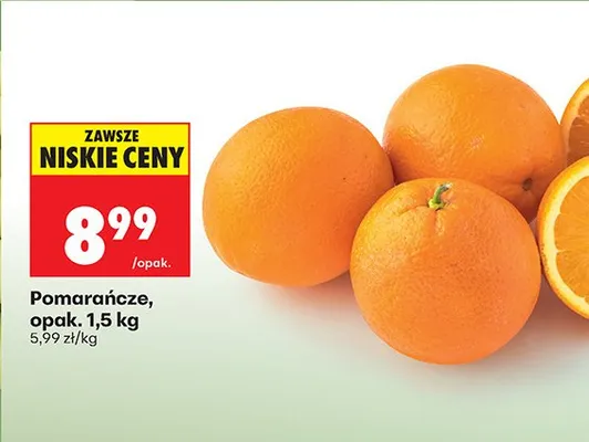 Pomarańcze, opak. 1,5 kg promocja w Biedronka