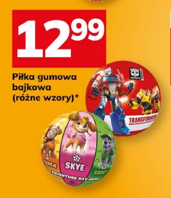 Piłka gumowa bajkowa promocja w Hitpol
