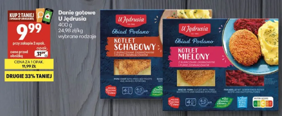Danie gotowe U Jędrusia promocja w Delikatesy Centrum