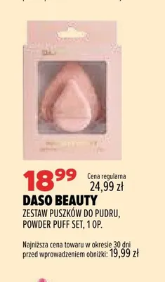 Zestaw puszków do pudru Powder Puff Set Daso Beauty promocja w Drogerie Natura