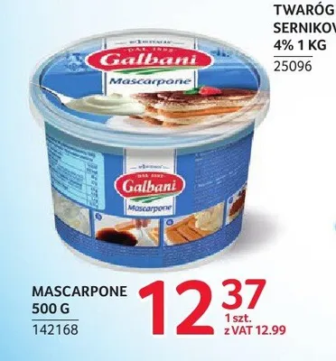 Serek Mascarpone Galbani promocja w Selgros