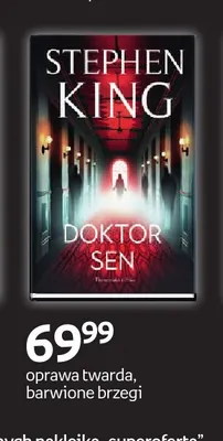 Książka Doktor Sen Stephen King oprawa twarda barwione brzegi promocja w Empik
