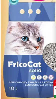 Żwirek bentonitowy dla kotów FricoCat Solid promocja w Dino