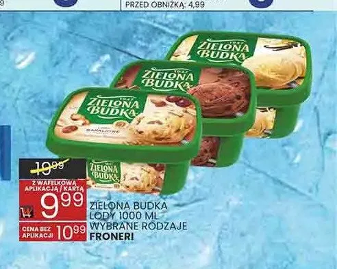 Lody Zielona Budka waniliowe promocja w Wafelek