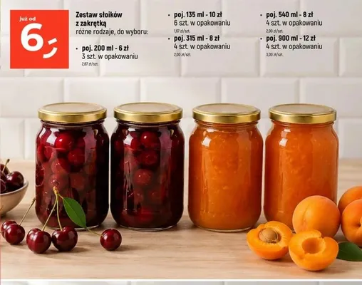 Zestaw słoików z zakrętką 3-pak 200 ml promocja w Dealz