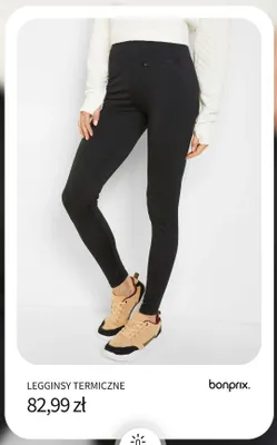Legginsy termiczne Bonprix promocja w bonprix