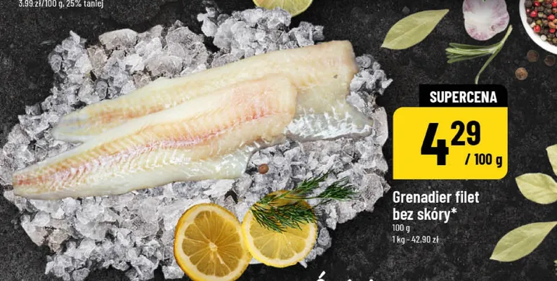 Grenadier filet bez skóry promocja w POLOmarket