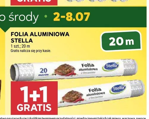 Folia aluminiowa Stella 20 m promocja w Stokrotka