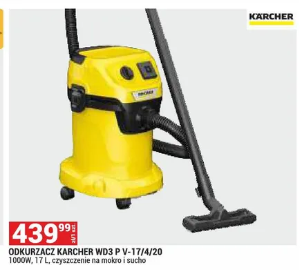 Odkurzacz Kärcher WD3 P promocja w Merkury Market