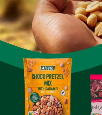 Mieszanka przekąsek Alesto Choco Pretzel Mix with Caramel promocja w Lidl