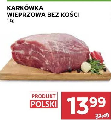 Karkówka wieprzowa bez kości promocja w Stokrotka