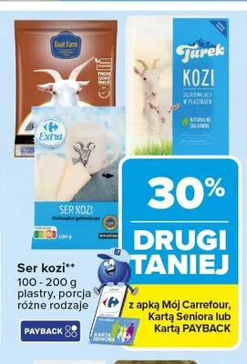 Ser kozi Turek promocja w Carrefour Market