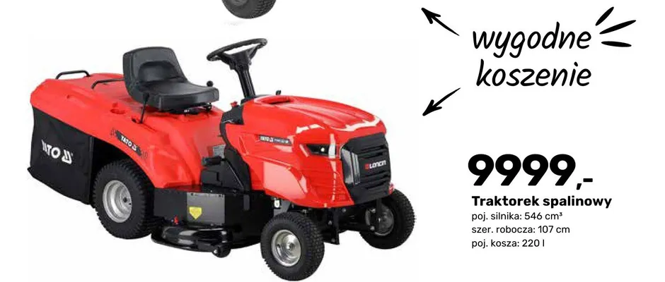 Traktorek spalinowy promocja w Bricomarche