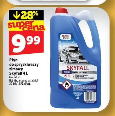 Płyn do spryskiwaczy zimowy Skyfall promocja w TOPAZ