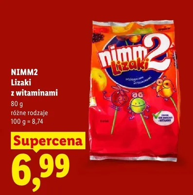 Lizaki z witaminami, różne rodzaje promocja w Lidl