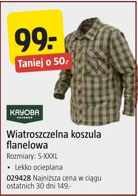 Wiatroszczelna koszula flanelowa promocja w Jula