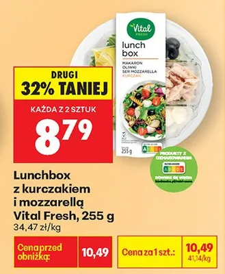 Lunchbox z kurczakiem i mozzarellą promocja w Biedronka