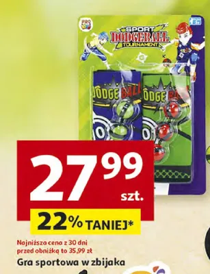 Gra sportowa w zbijakę promocja w Auchan