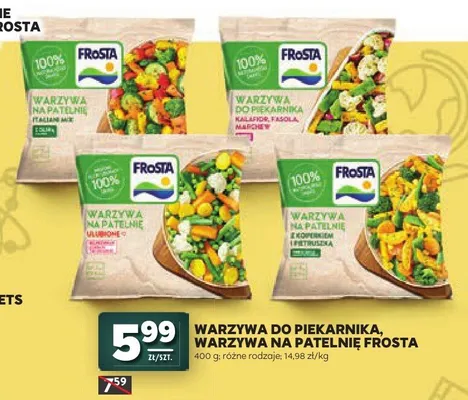 Warzywa do piekarnika Frosta kalafior fasola marchew promocja w Stokrotka
