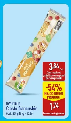 Ciasto francuskie Daylicious promocja w Aldi