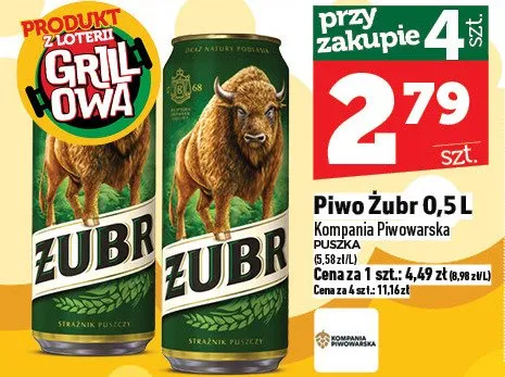 Piwo Żubr promocja w TOPAZ