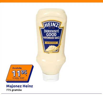 Majonez Heinz Seriously Good promocja w Action