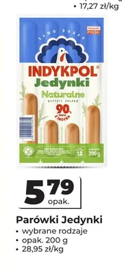 Parówki Jedynki Indykpol promocja w Odido