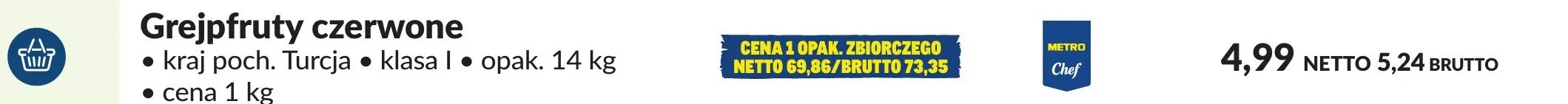 Grejpfruty czerwone promocja w Makro