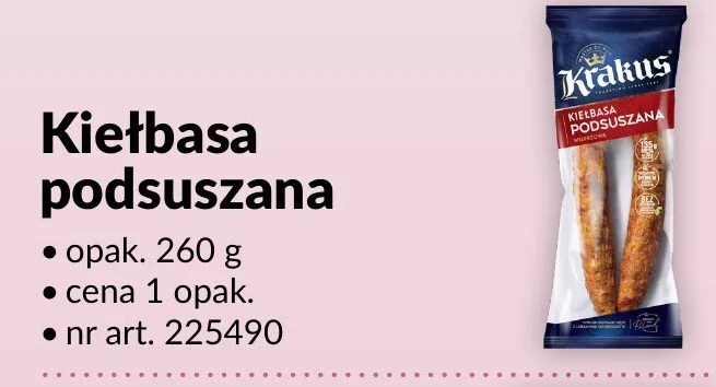 Kiełbasa podsuszana promocja w Makro