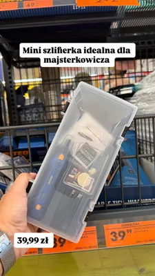 Miniszlifierka akumulatorowa Niteo 3,7V promocja w Biedronka